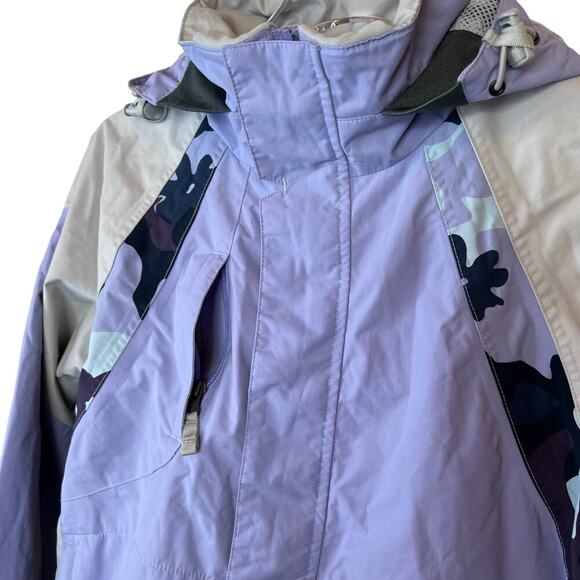 BURTON Snowboard Ski Jacket in Purple and Gray Girls Size 14 - 16 - Picture 3 of 15